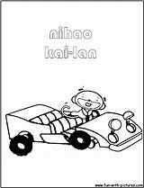 Kai Lan Coloring Pages Ni Hao Printable Popular sketch template