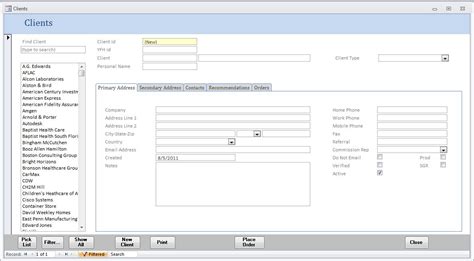 Sample Access Database With Forms Encycloall