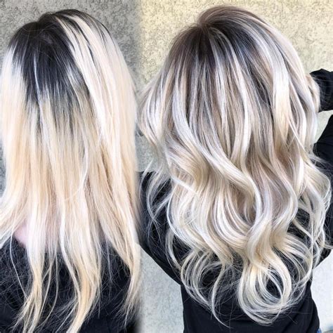 71 most popular ideas for blonde ombre hair color in 2020 dark roots