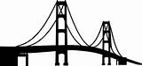 Bridge Mackinac Clipart Silhouette Brooklyn Svg Gate  Drawing Mac Michigan Stencil Mighty Cliparts Library Printable Cricut Clipartmag Link Collection sketch template