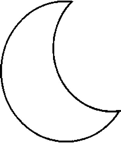 crescent moon coloring page  printable coloring pages