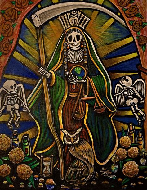 Skeleton Saint Of Death Painting By Antonio Rael Fine Art America