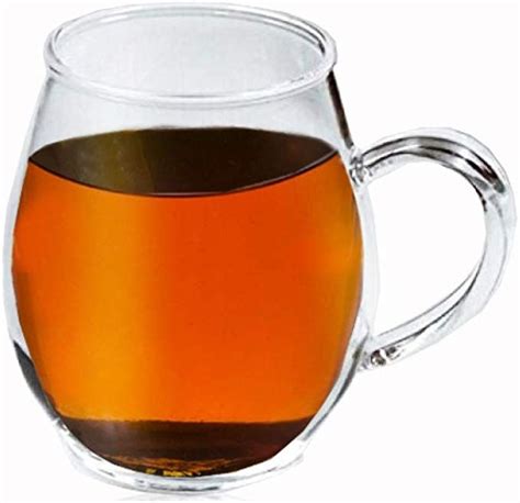 crystal clear glass coffee tea mug by sun s tea tm 16