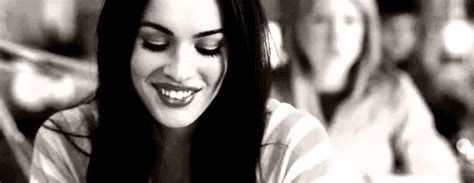 black and white cute megan fox smile animated 240168 on