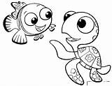 Nemo Turtle Squirt Disimpan sketch template