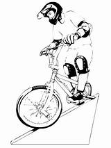 Bmx Fahrrad Montando Velo Fahren Bicis Malvorlagen Supercoloring Lustige Riding Kategorien sketch template