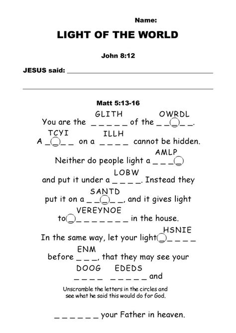 images  printable youth bible worksheets  printable