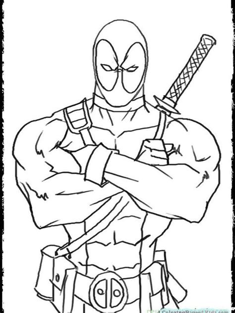 deadpool coloring book pages    collection  deadpool