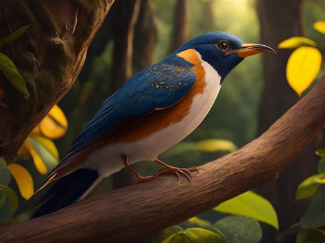 Premium Photo Photo A Cute And Beautiful Swallow Sitting In A Jungle