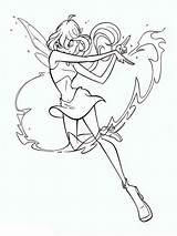 Winx Pages Coloring Stella Club Girls Recommended sketch template