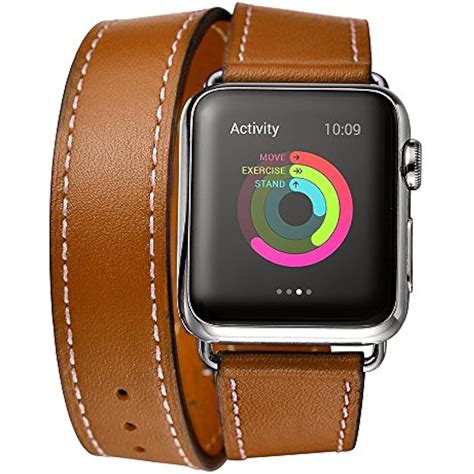 apple  band iwatch bands mm genuine leather strap iphone smart  ebay