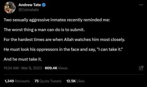 Sheeve On Twitter Andrew Tate Getting Ass Fucked And Posting Cope On