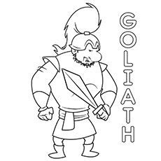 goliath coloring pages coloring pages david  goliath superhero