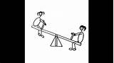 Seesaw Drawing sketch template