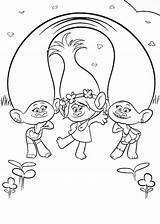 Trolls Coloring Pages Movie Print Holiday Color Site Moana sketch template