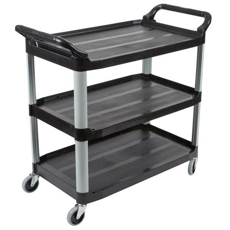 rubbermaid commercial bla xtra utility cart  open sides black