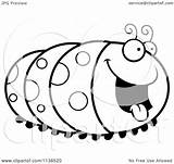 Inchworm Coloring Getcolorings Awesome Cartoon sketch template