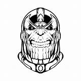 Thanos Coloring Pages Printable Shirt Teepublic sketch template