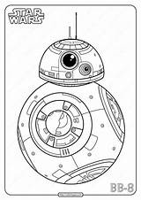Wars Star Bb8 Coloring sketch template