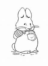 Ruby Max Coloring Drawing Standing Chubby Waiting Coloringsky Rabbit Colouring Pages Getdrawings Paintingvalley Cartoon sketch template