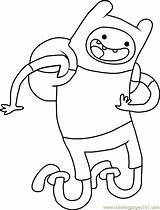 Adventure Time Coloring Finn Pages Coloringpages101 Color sketch template