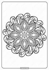 Adults Coloringoo Mandala sketch template