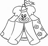 Circus Coloring Tent Pages Drawing Lion Clown Clipart Cliparts Printable Cartoon Kids Color Getdrawings Shaped Draw Super Activities Piero Print sketch template