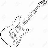 Chitarra Rock Draw Gitarren Vettore Elettrica Roccia Guitarra Guitare Dessiner Electrico Brianna Guitarre Guitarras sketch template