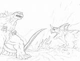 Coloring Godzilla Pages Space Getcolorings Printable Pa Getdrawings sketch template