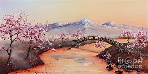 beautiful landscape painting japan pic county