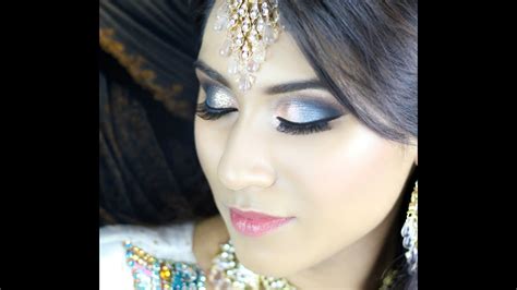 blue turquoise orange smokey eye walima bridal asian indian makeup tutorial youtube