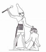 Narmer King Smiting sketch template