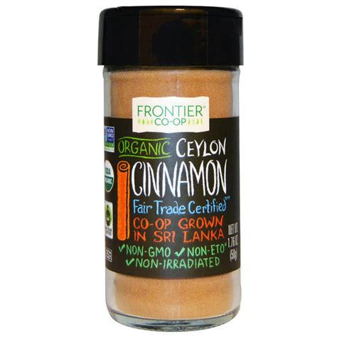 frontier natural products organic ceylon cinnamon  oz pack