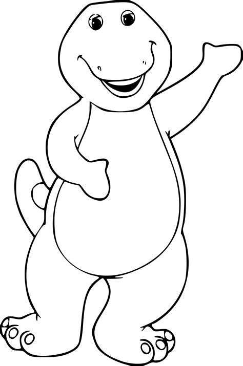 barney coloring page  printable coloring pages  colooricom