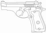 Beretta 81bb sketch template