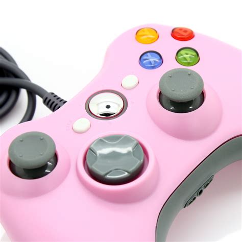 usb wired gamepad game controller pink  microsoft xbox  slim vista pc ebay