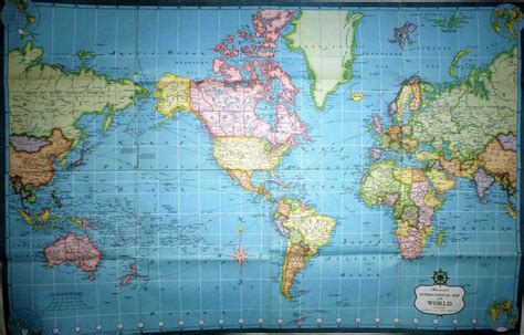 vintage hammond world map