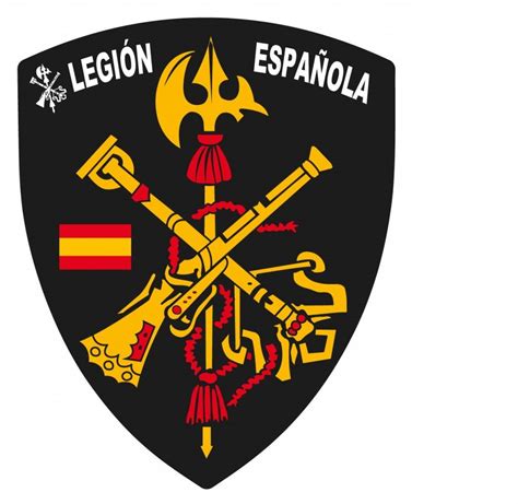 pegatina escudo pico logo legion articulos  la bandera espanola