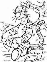 Tigger Coloring Pages Color Colouring Bestcoloringpagesforkids Printable Pooh Kids sketch template
