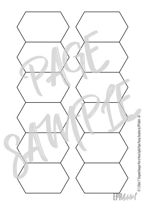 print  home elongated hexagon  english paper etsy