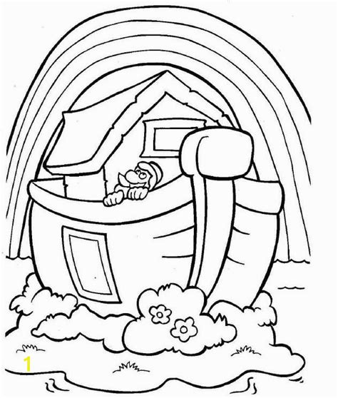 noah  ark  rainbow coloring pages divyajanan