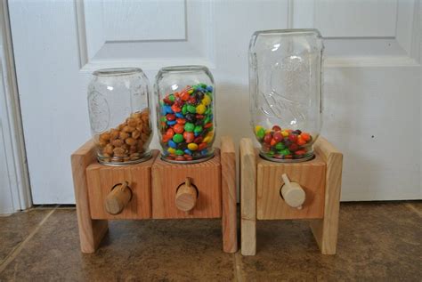 candy dispenser  handmade wood candy dispenser