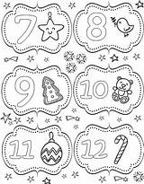 December Coloring Advent Calendar Da Therapy Visita Till Kalender Life sketch template