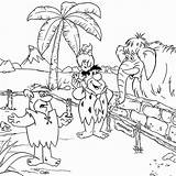 Coloring Drawing Pages Easy Age Stone Flintstones Kids Teenagers Cartoon Rainforest Color Printable Drawings Jungle Creative Clipart Mammoth Caveman Print sketch template