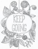 Pages Coloring Colouring Printable Sheets Adult Quote Affirmation Positive Mandala Quotes Zentangle Doodle Visit Books Ak0 Cache sketch template