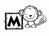 Coloring Monkey Pages Spider Print Monkeys sketch template