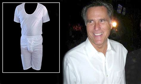 Mitt Romney Shows Strength Of Faith By Wearing Special Mormon Underwear