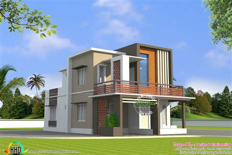 low cost double floor home plan kerala home design and