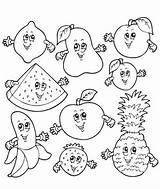 Owoce Warzywa Kolorowanki Materialy sketch template