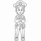 Poliziotto Officer Policeman Polizia Ufficiale Coloritura Fumetto Sul Lavagna sketch template